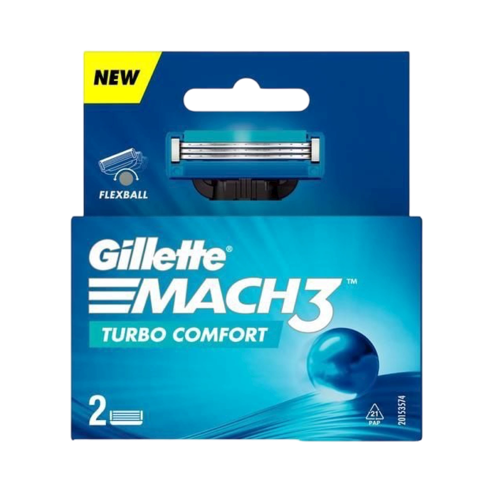 Dəyişdirilə bilən kassetlər Gillette Mach 3 Turbo, 2 əd
