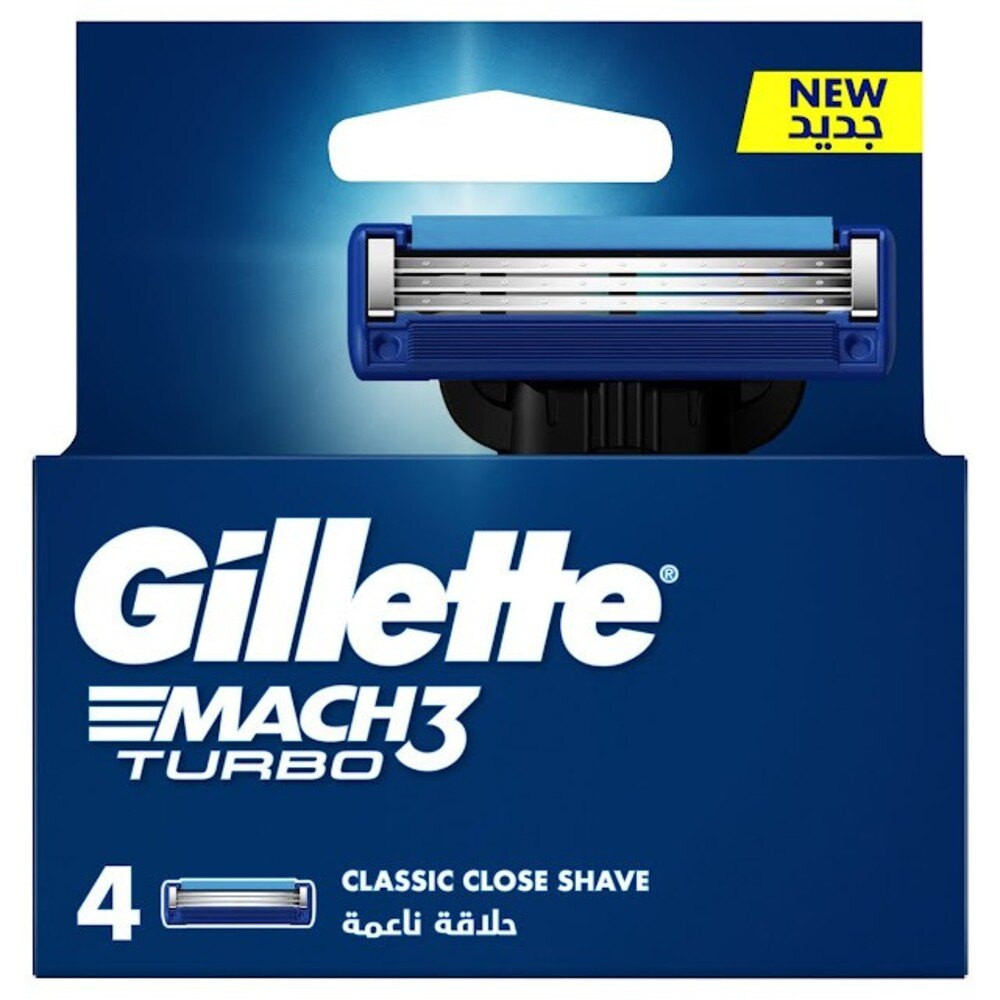 Dəyişdirilə bilən kassetlər Gillette Mach 3 Turbo 3D, 4 əd