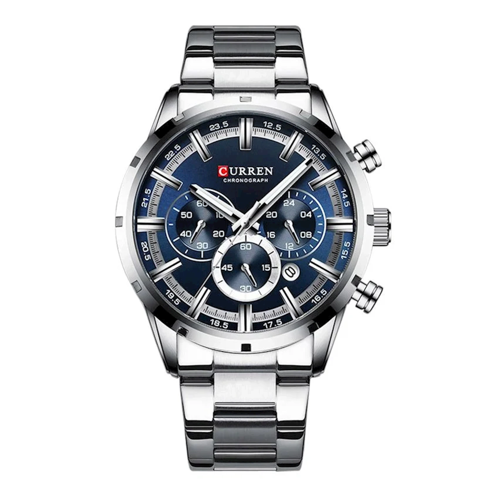 Kişi qol saatı Curren CR8355 Silver Blue