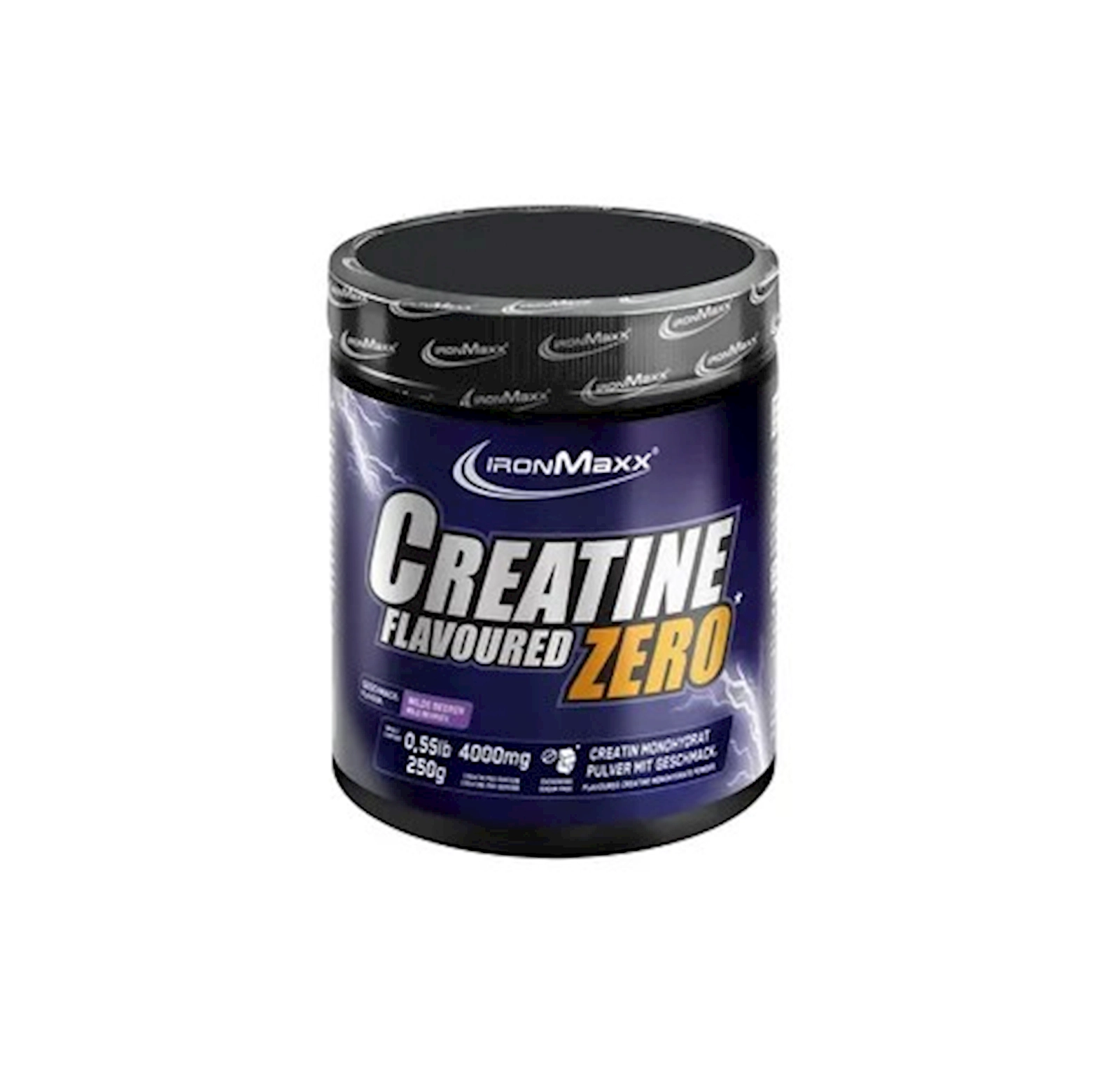 Kreatin IronMaxx Flavoured Zero, Meşə Giləmeyvələri, 250 q