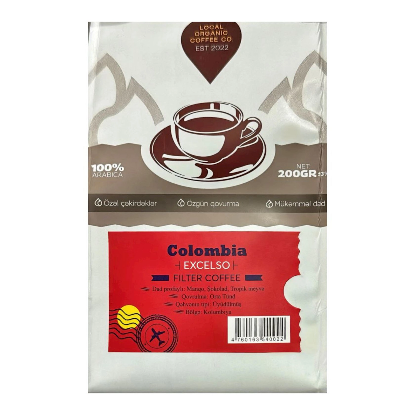 Üyüdülmüş qəhvə LOKL Colombia 200 q