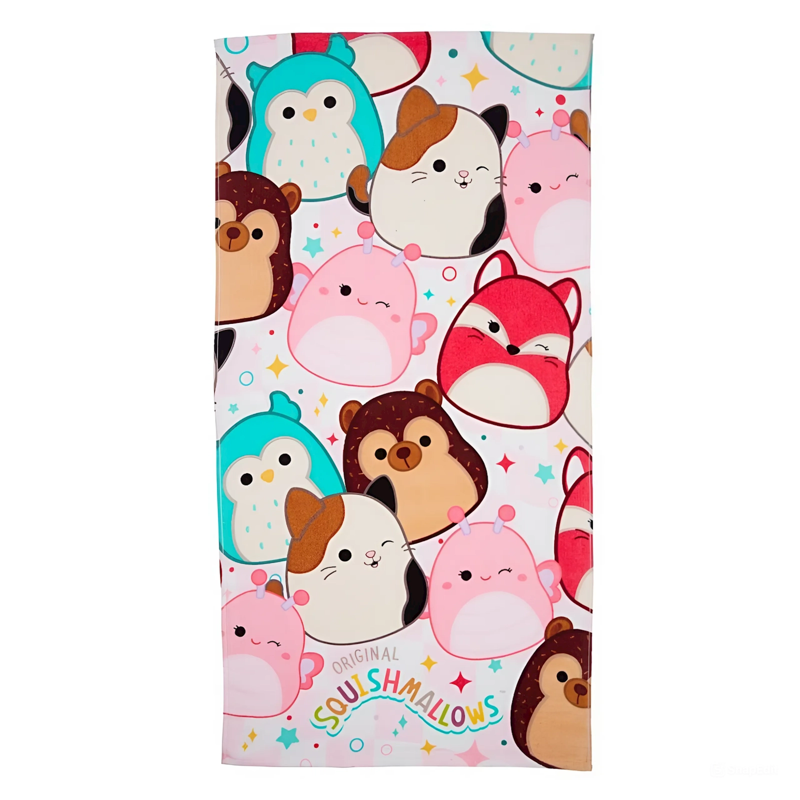 Uşaq dəsmalı qızlar üçün JYSK Squishmallows 2346300, 70x140 sm, pambıq, rəngbərəng