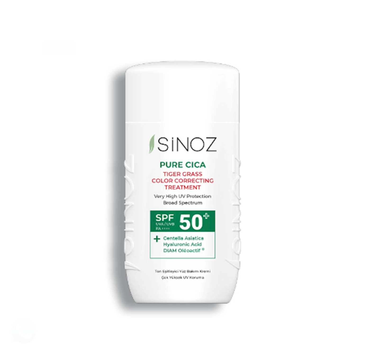 Günəşdən qoruyucu krem-korrektor Sinoz Pure Cica Color SPF 50+, 50 ml