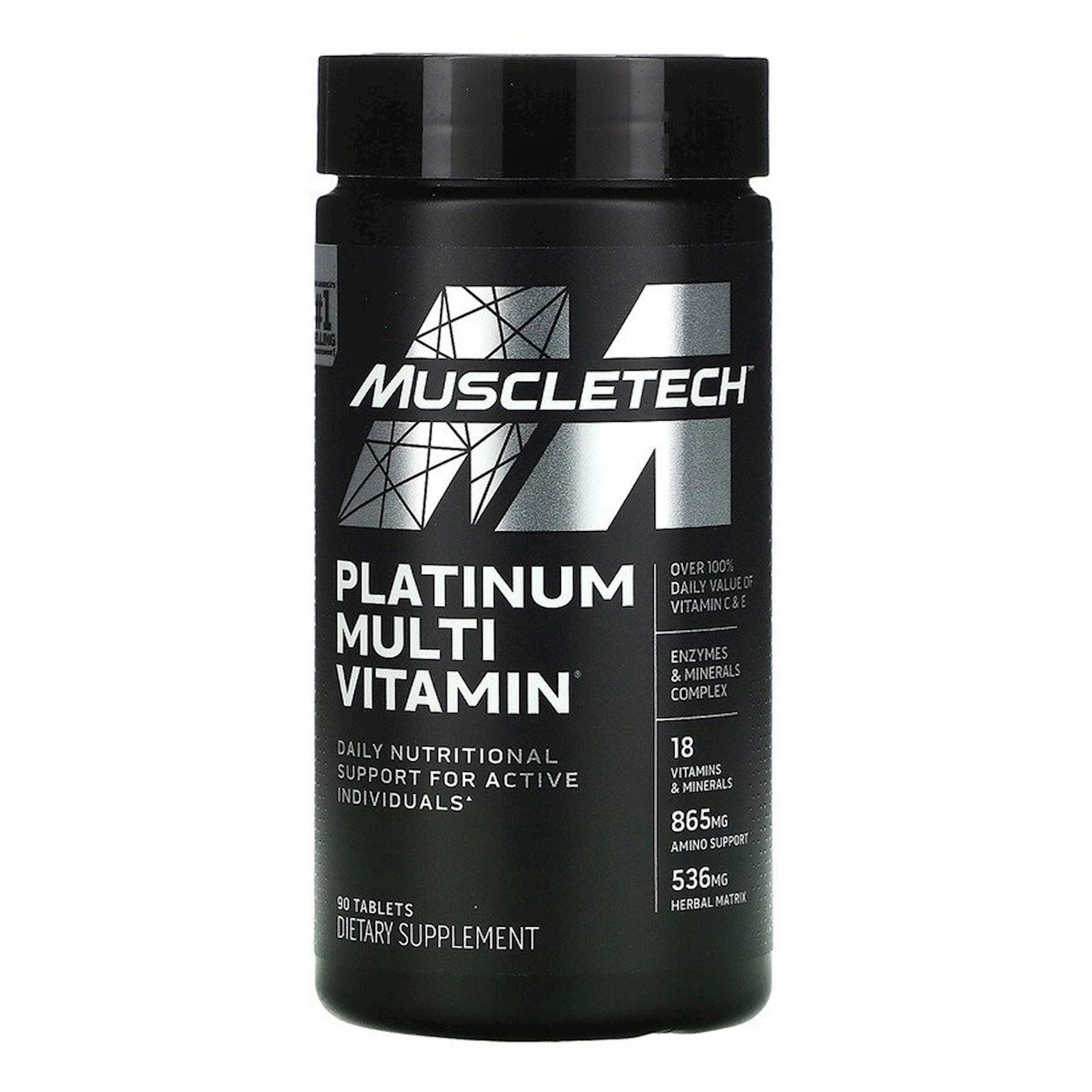 Multivitaminlər MuscleTech Platinum, 90 həb