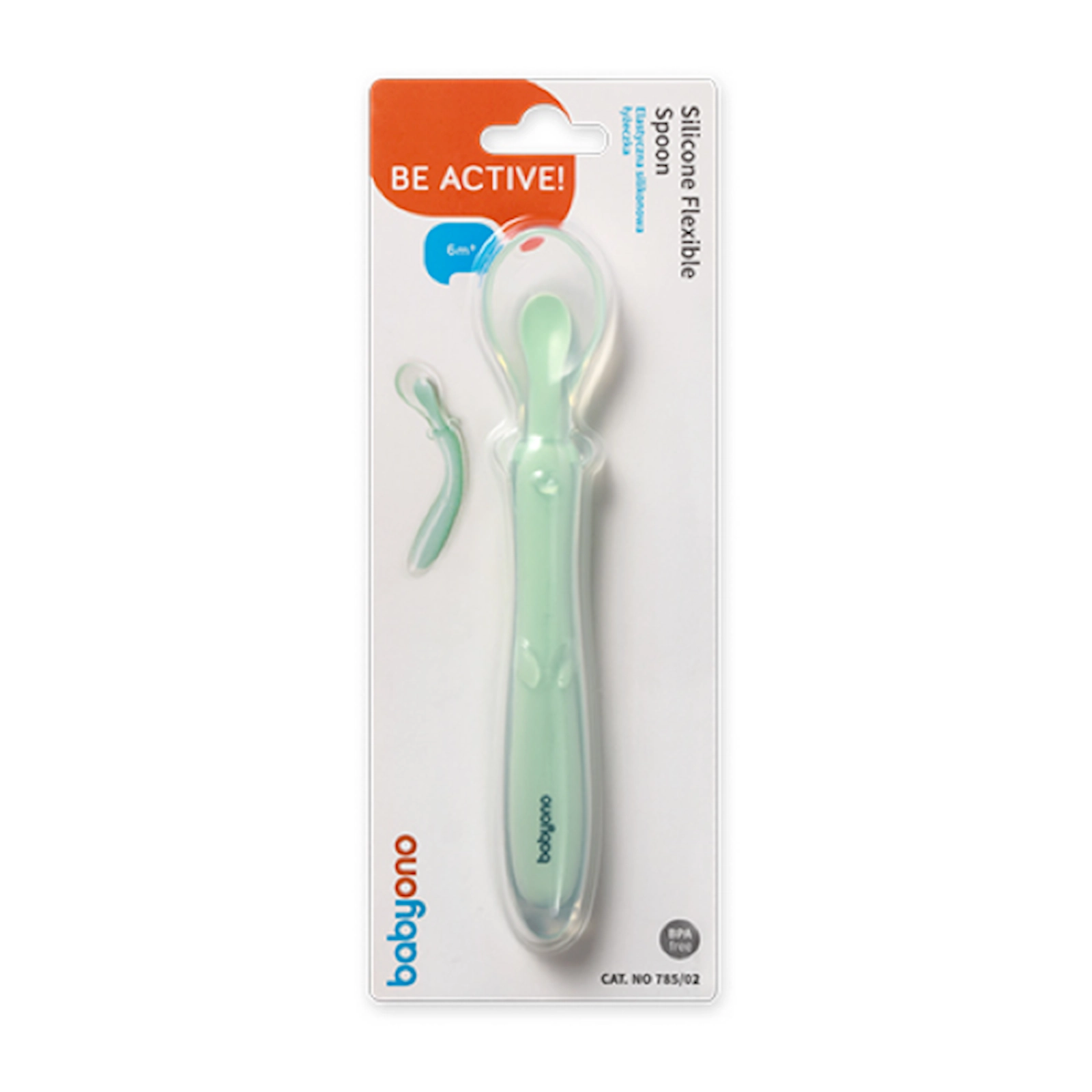 Uşaq qaşığı Babyono 785/02, 6 ay+, silikon, yaşıl