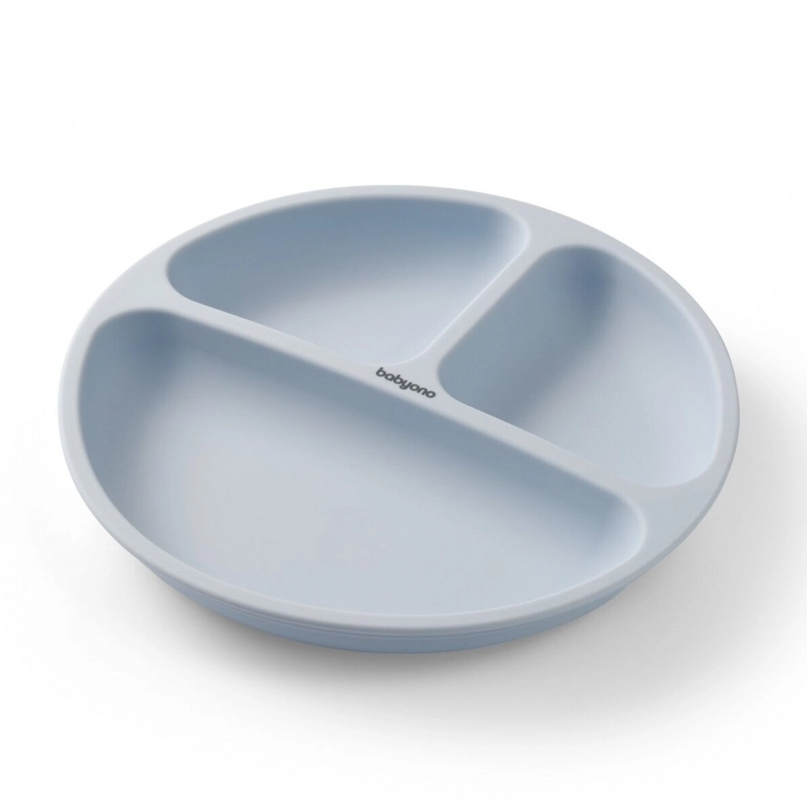 Uşaq boşqabı Babyono 1482/01, 19.5x19.5x3 sm, yapışqan ilə, mavi