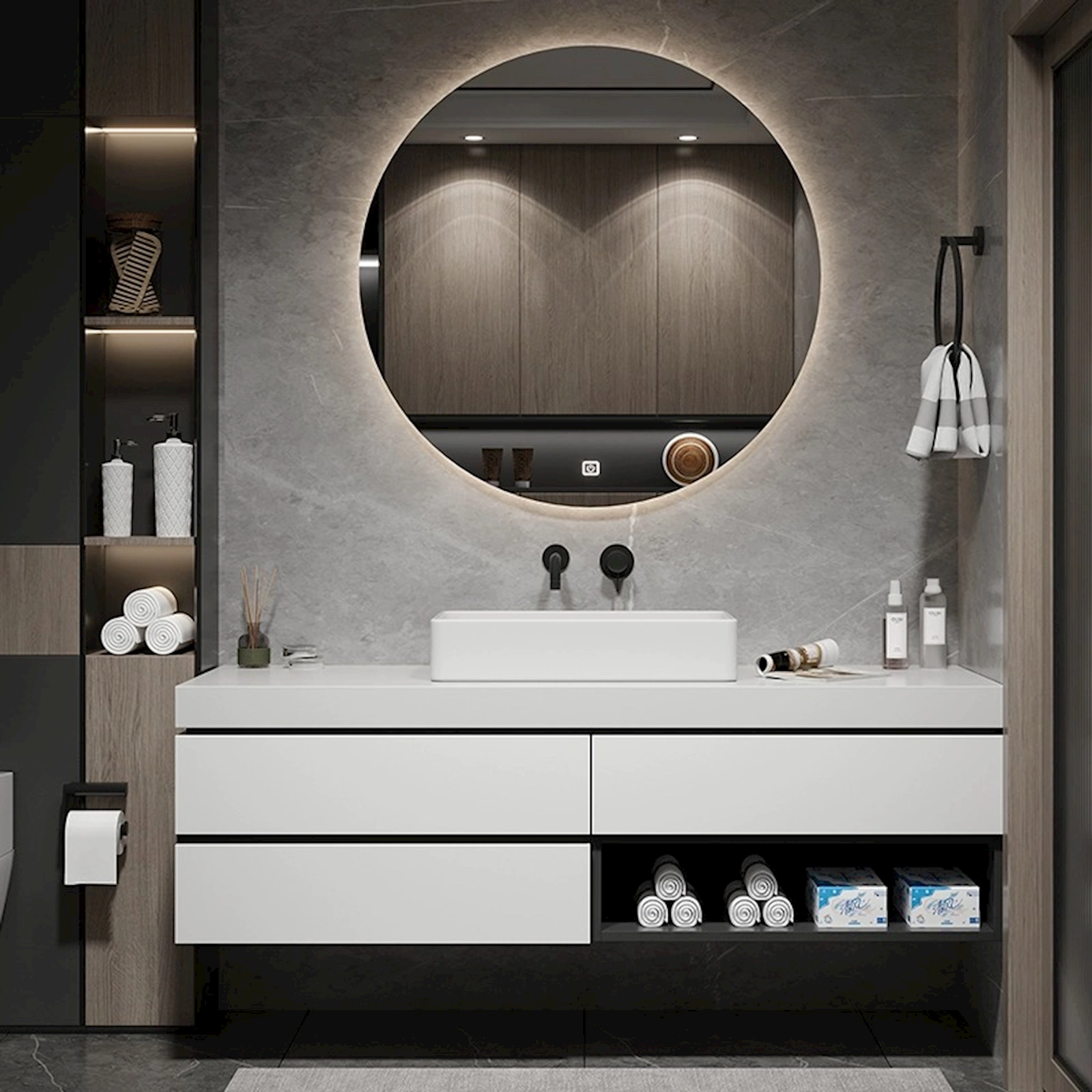 Hamam otağı üçün mebel dəsti 3013, 80x50 sm