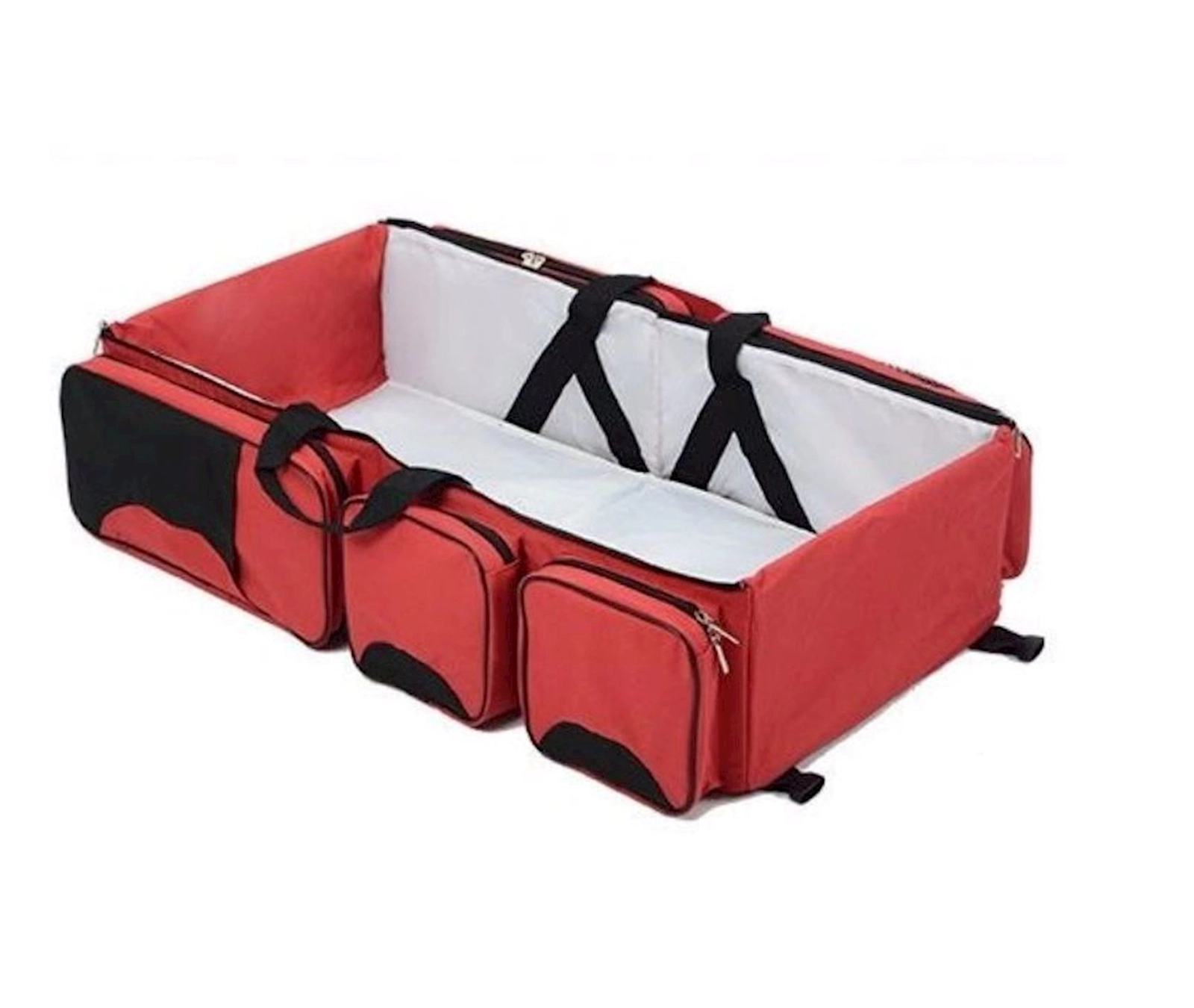 Çanta-orqanayzer 2 in 1 Travel Baby Bed&Bag ZW-009 Red