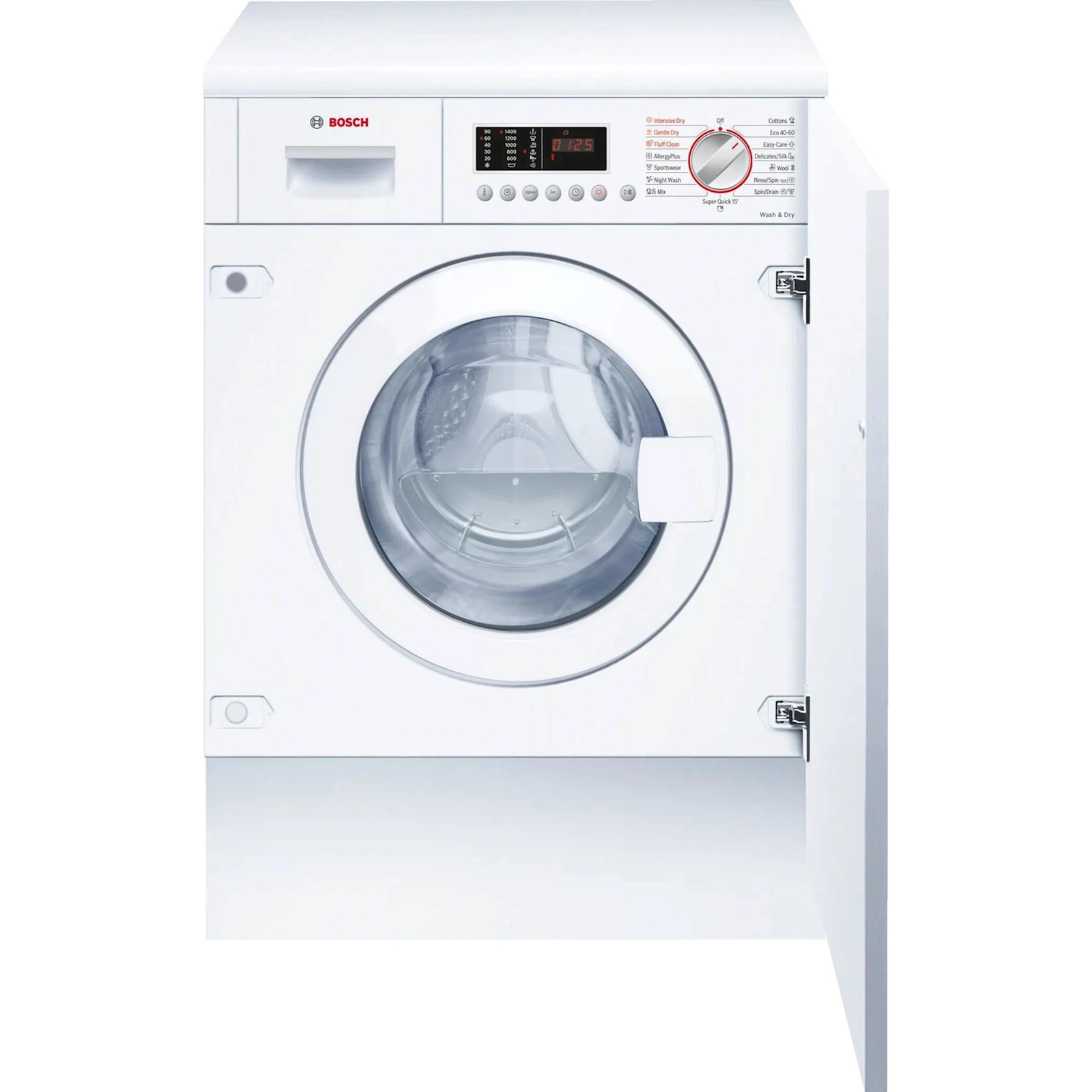 Quraşdırılan paltaryuyan maşın Bosch WKD28543EU