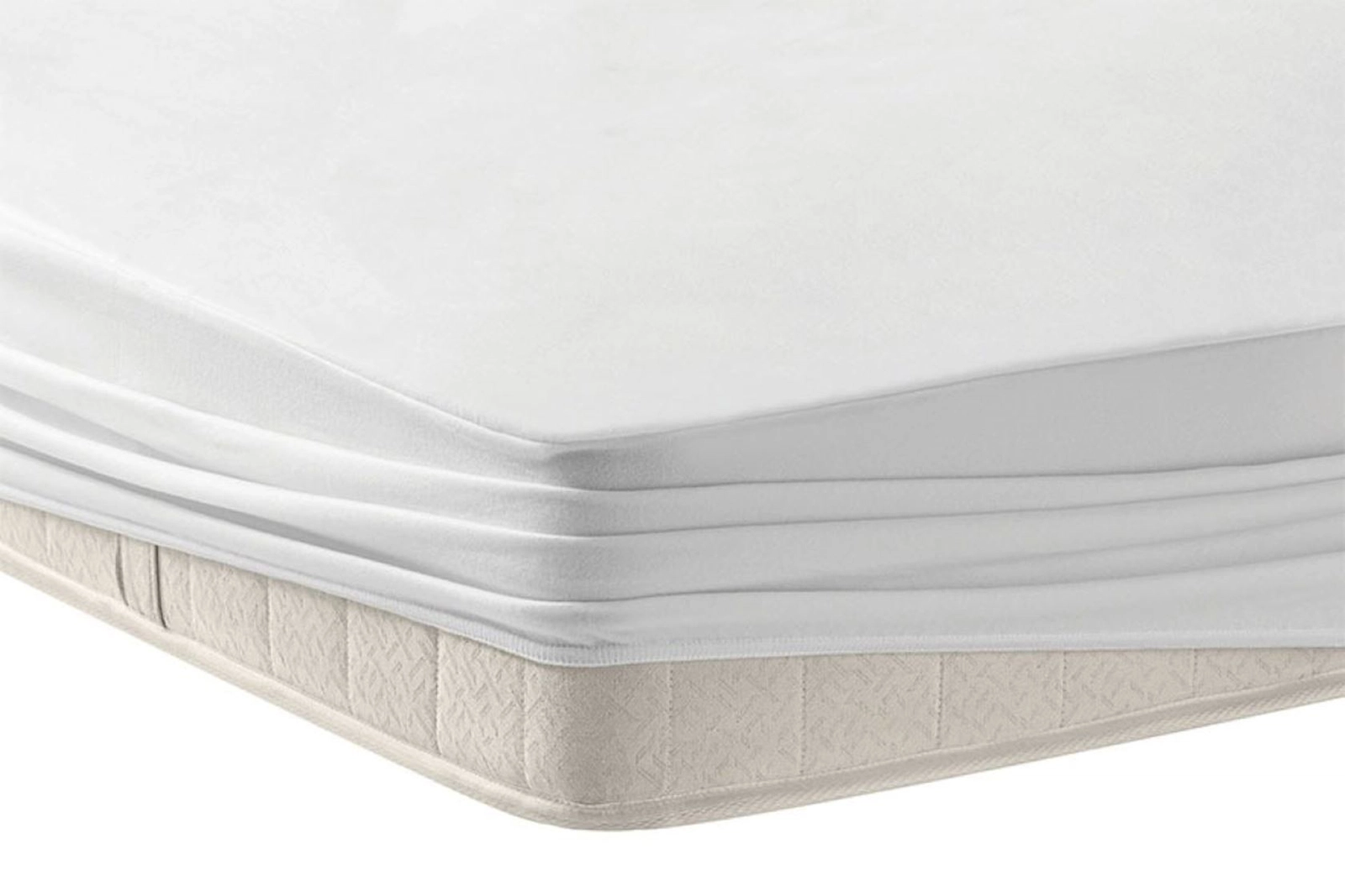 Döşək üzü-çexol Yataş Micro Fit, 200x200 sm, polyester, ağ