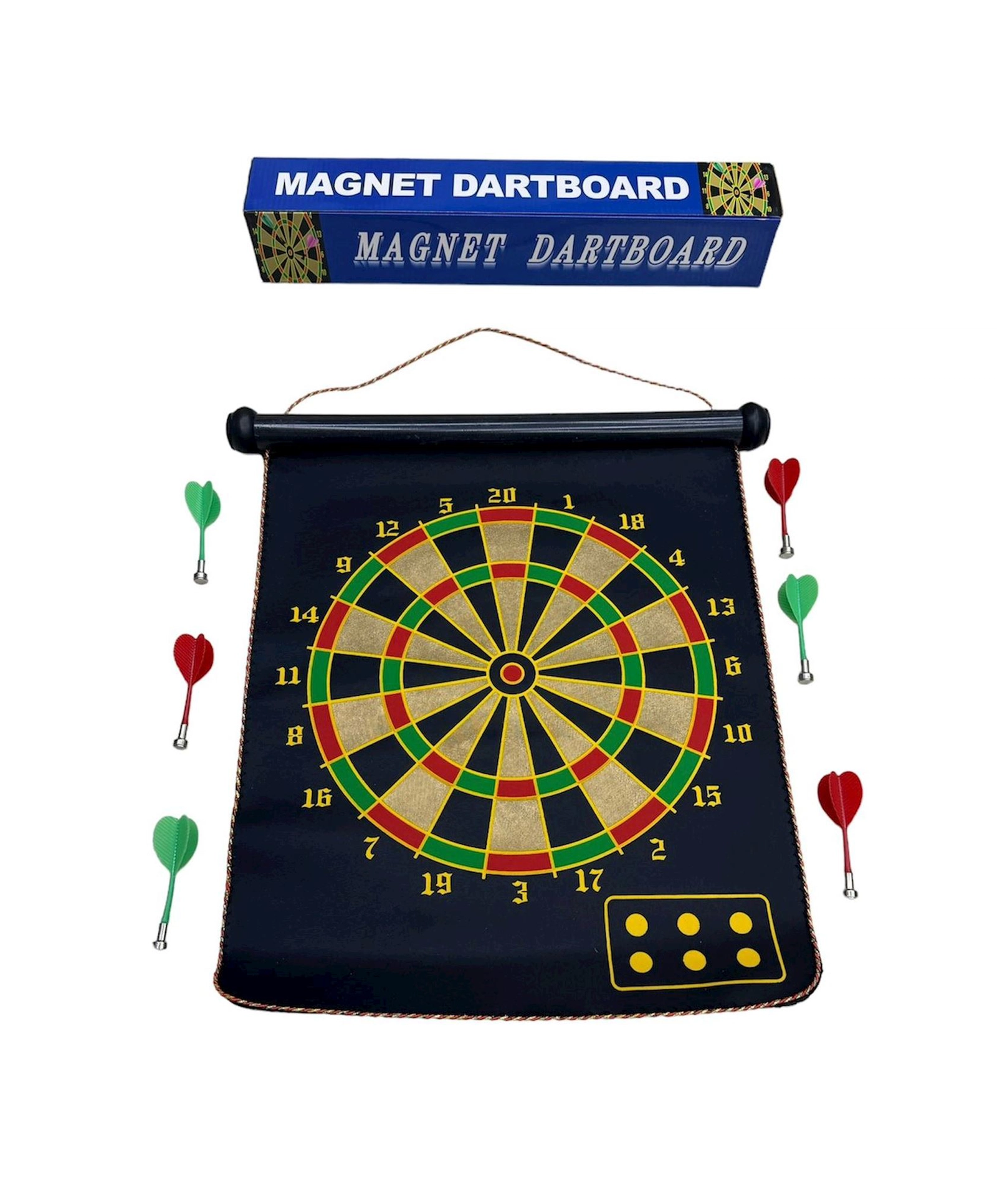 Oyun dəsti Maqnitli darts 1522SAK, 44x36 sm, 6 mızraq, 15 düym
