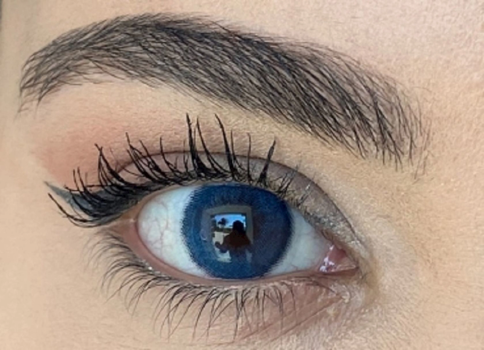 Rəngli kontakt linzalar Bollena Mezzo Blue, 3 ay, 8.6/14, 2 əd