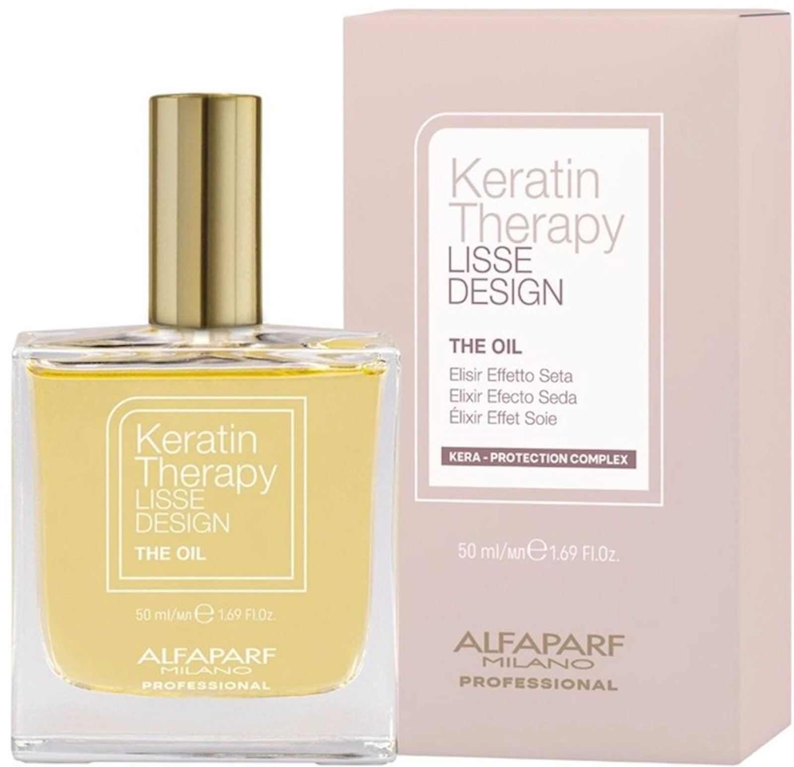 Saç üçün yağ Alfaparf Milano Lisse Design Keratin Therapy, 50 ml