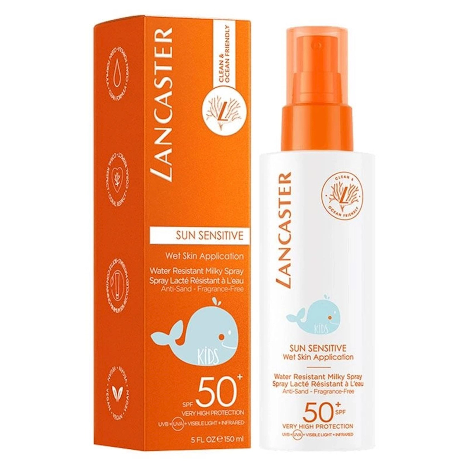 Uşaq üçün günəşdən qoruyucu süd-sprey Lancaster SPF50 150 ml