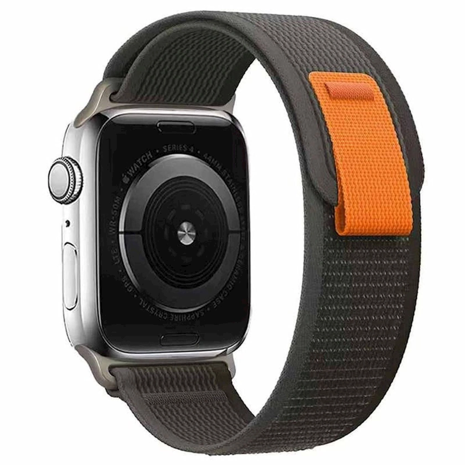 Qayış Green Lion Trail Loop Watch Strap Apple Watch 42/44/45/49mm üçün Black/Orange