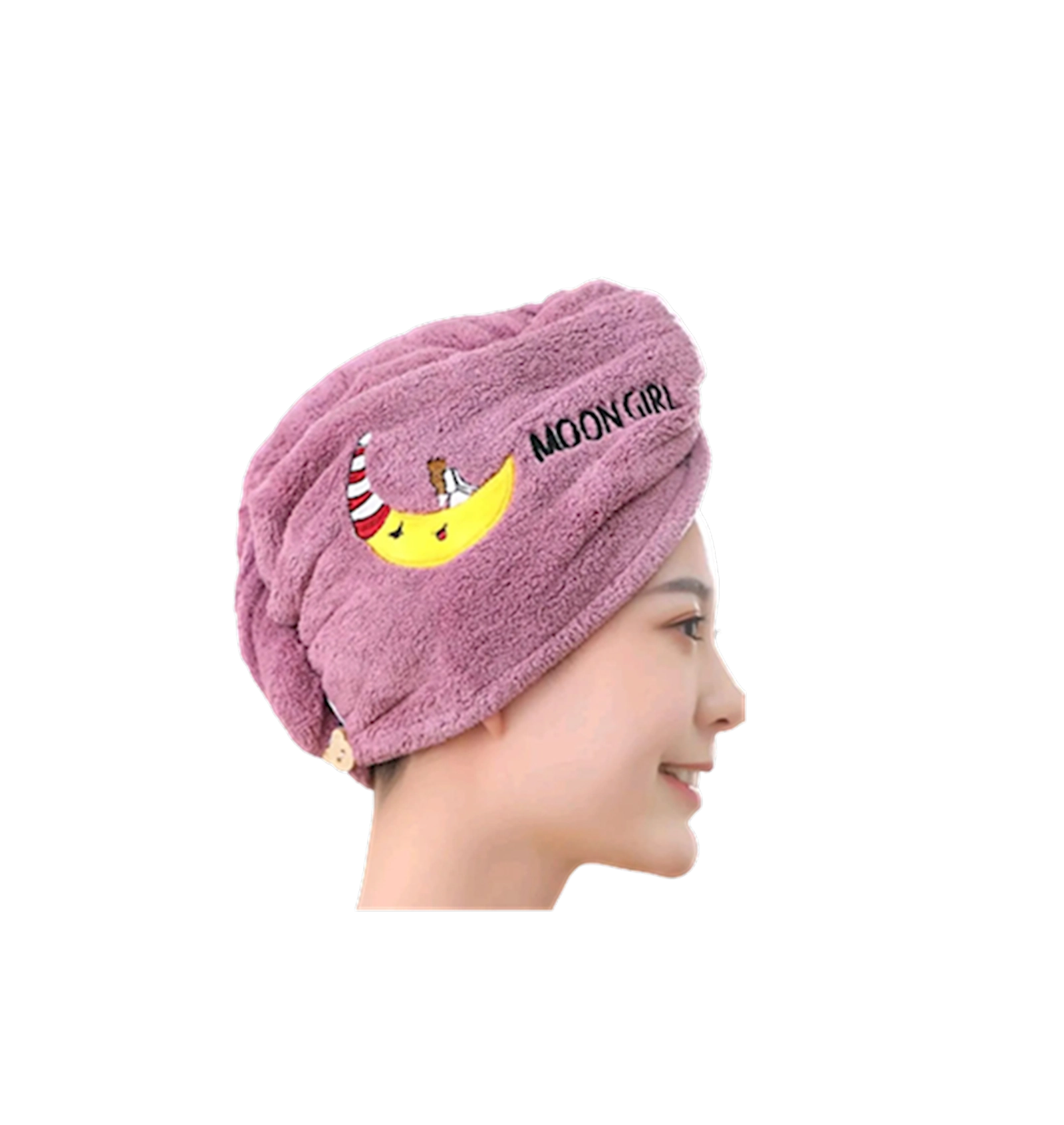 Saçlar üçün dəsmal nh_mdrm04, çəhrayı, 64x24 sm