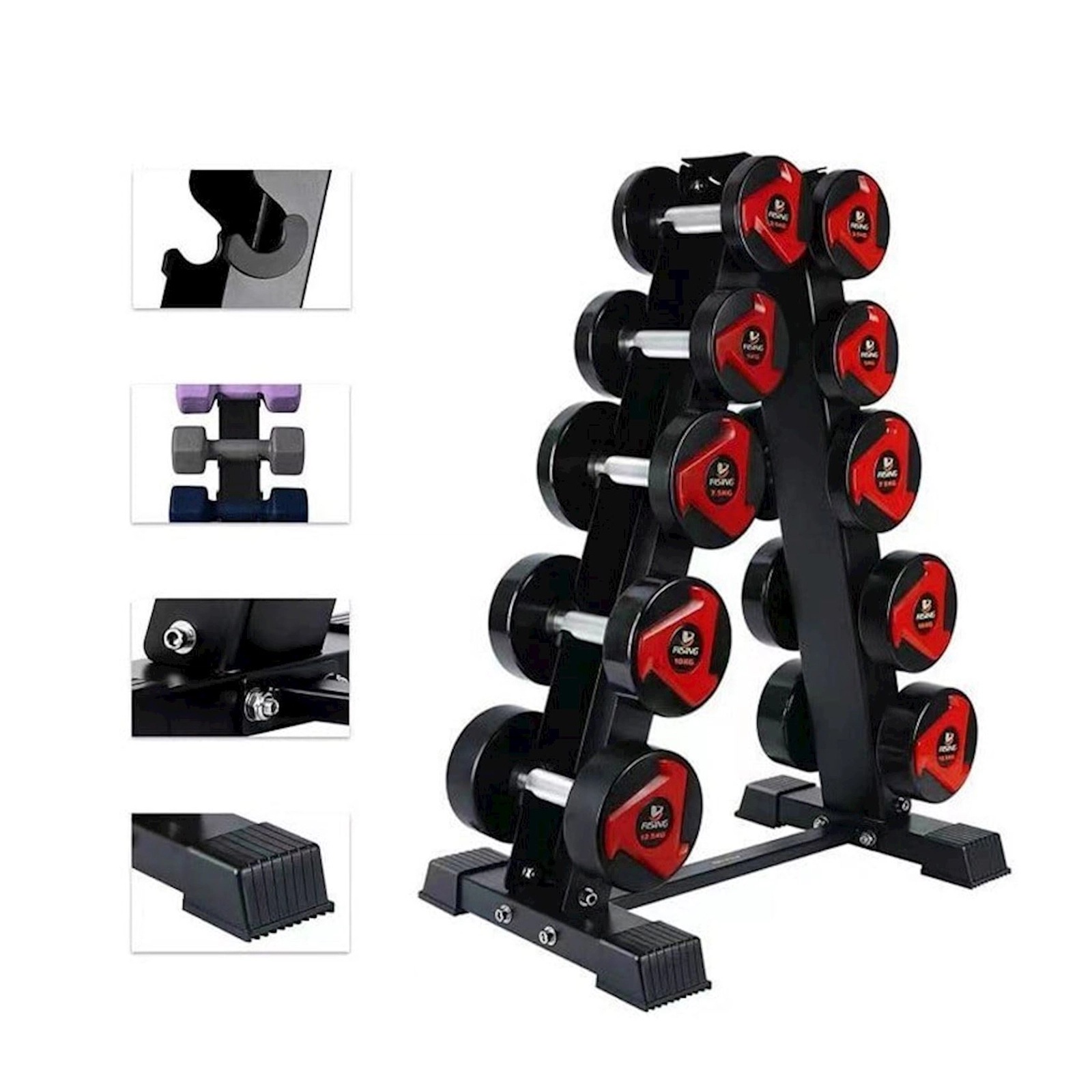 Qantellər üçün dayaq Fitness 323a_397270380, qara