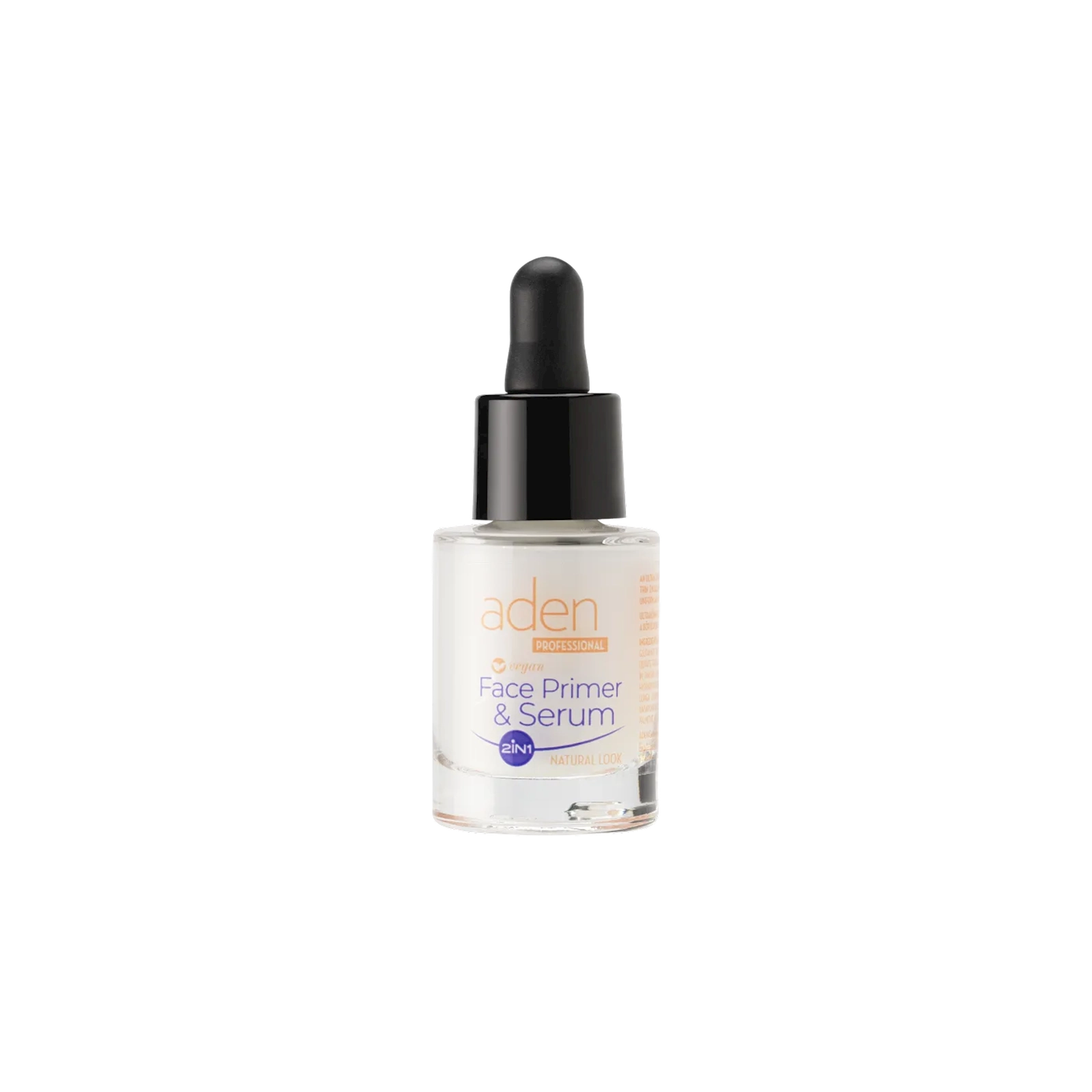 Üz üçün zərdab-praymer Aden Cosmetics 2in1 Vegan, 15 ml