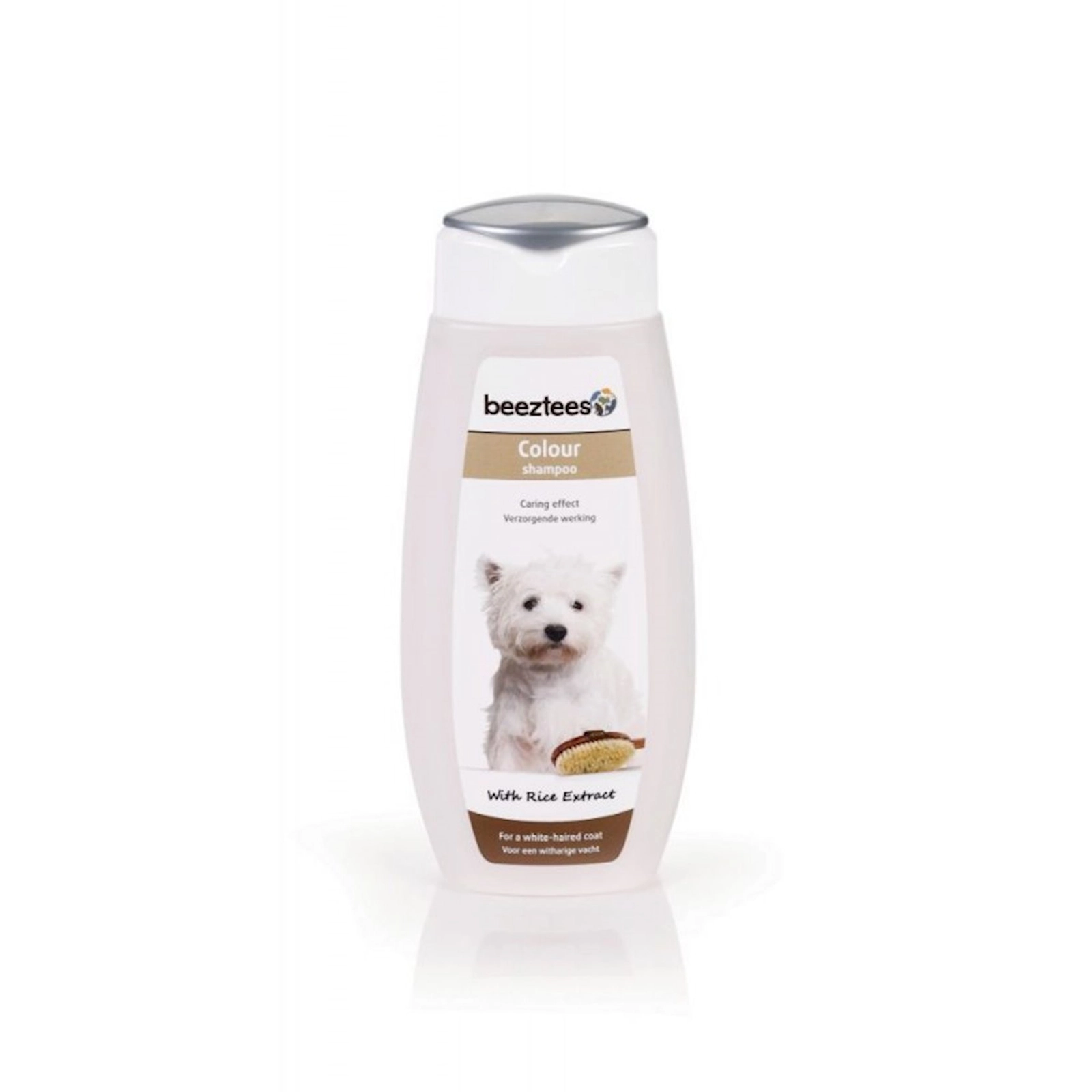 Ağ itlər üçün şampun Beeztees Colour Shampoo düyü ekstraktı ilə 300 ml