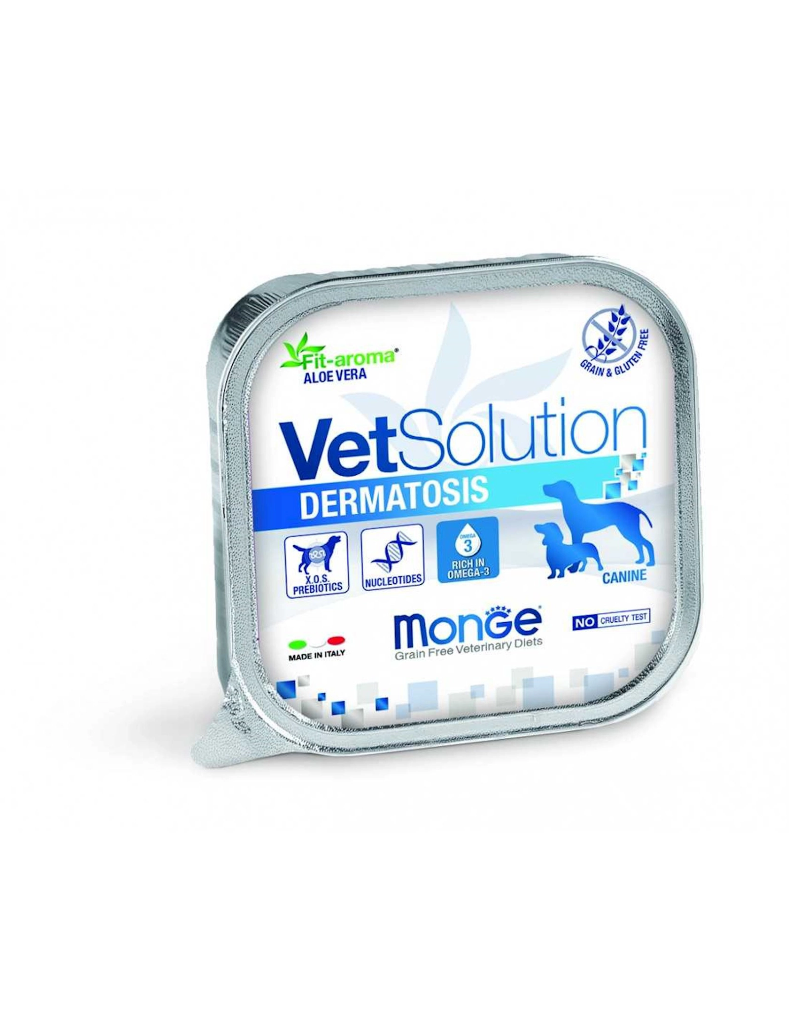 Nəm yem itlər üçün Monge Vet Soulution Dermatosis yetkin itlər üçün allergiya pəhrizi 150 q