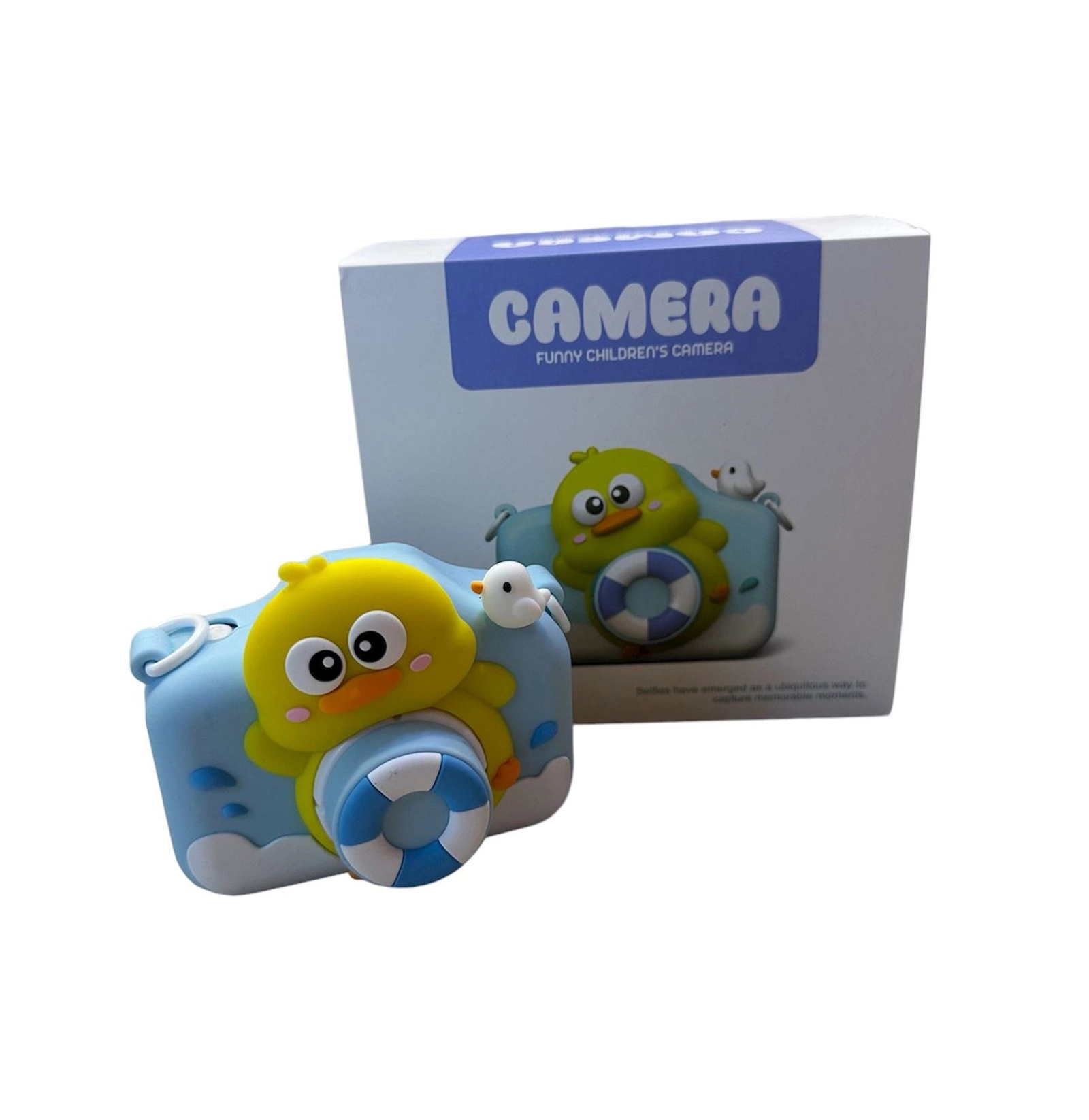 Uşaq üçün kamera Duck XL-860, plastik, mavi, 6x12x13 sm