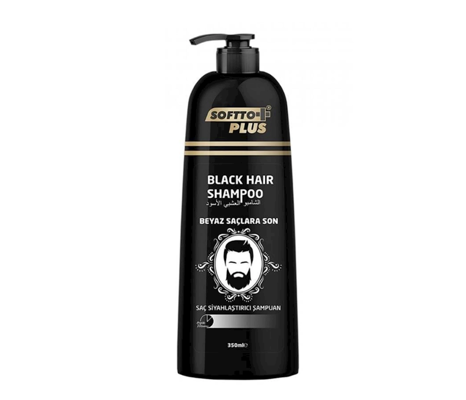Tonlaşdırıcı şampun Softto Plus Black 350 ml