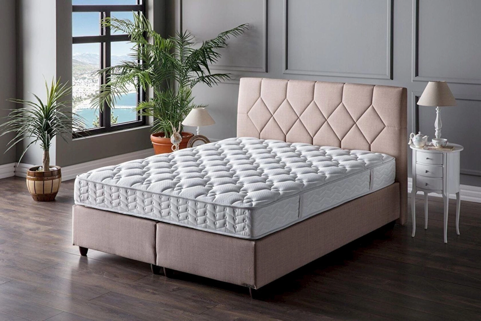 Ortopedik döşək Istikbal Dreamwell, 160x200x22 sm, ağ