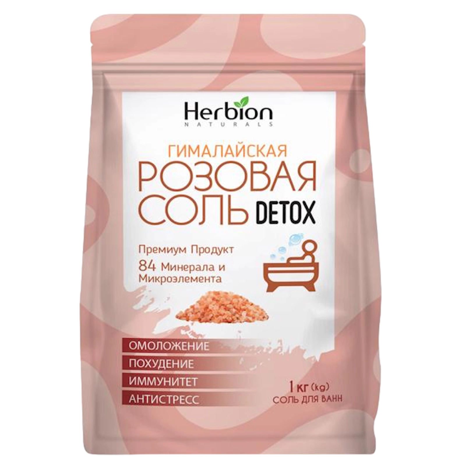 Vanna üçün duz Herbion Himalay Detox, 1 kq