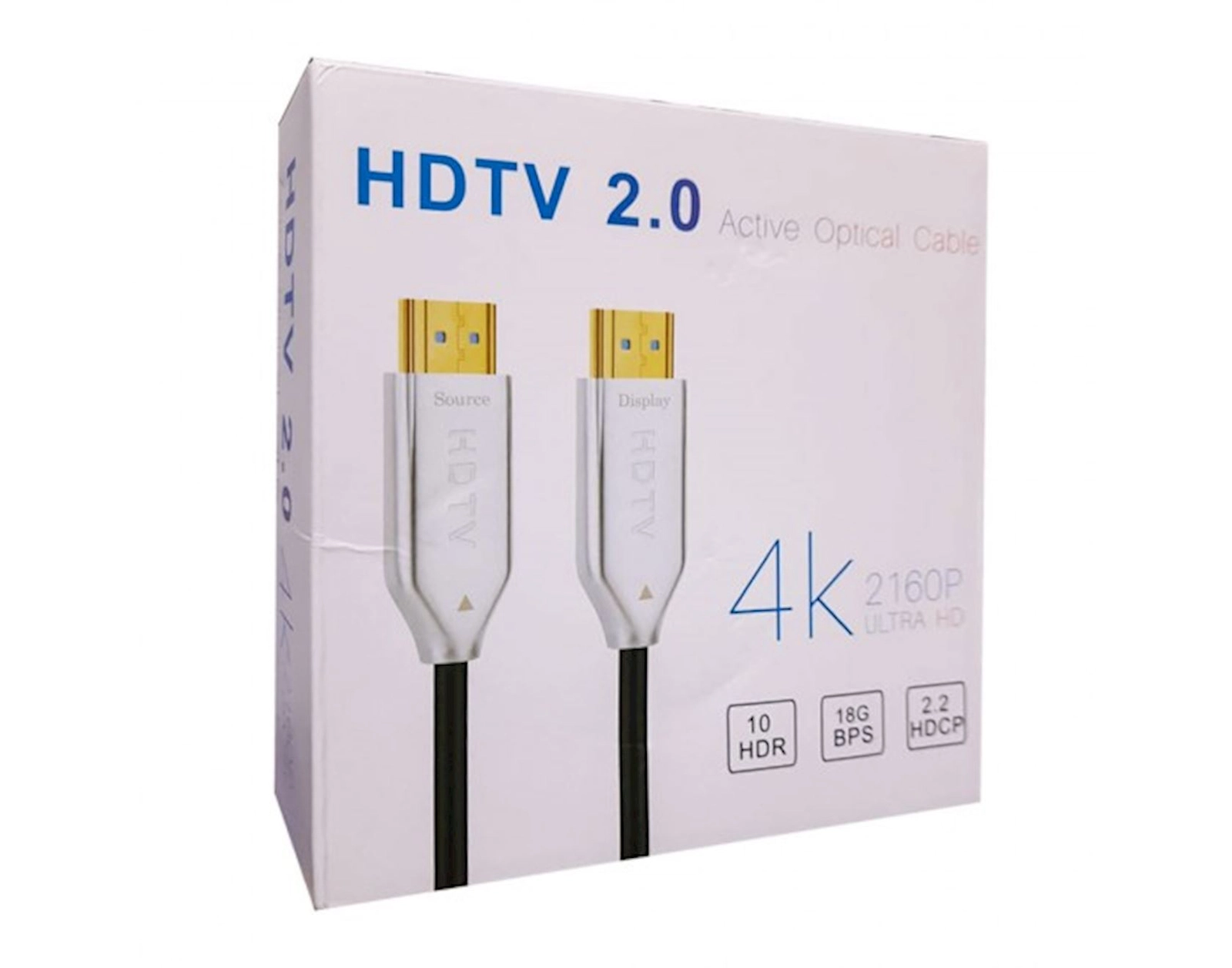 Kabel HDMI Optic50M White/Black