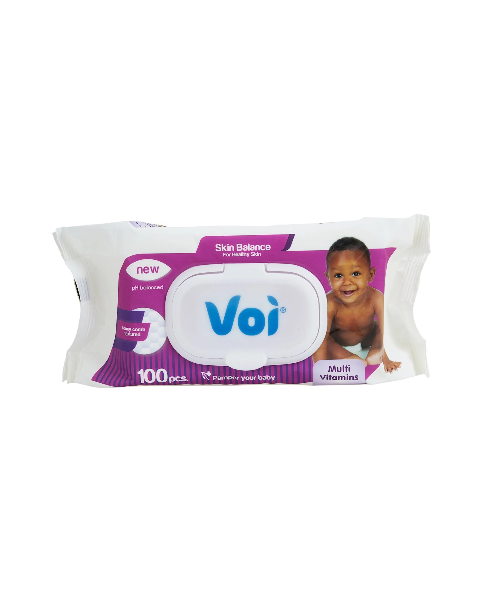 Uşaq nəm salfetləri Voi Multi Vitamins Black 100 ədəd