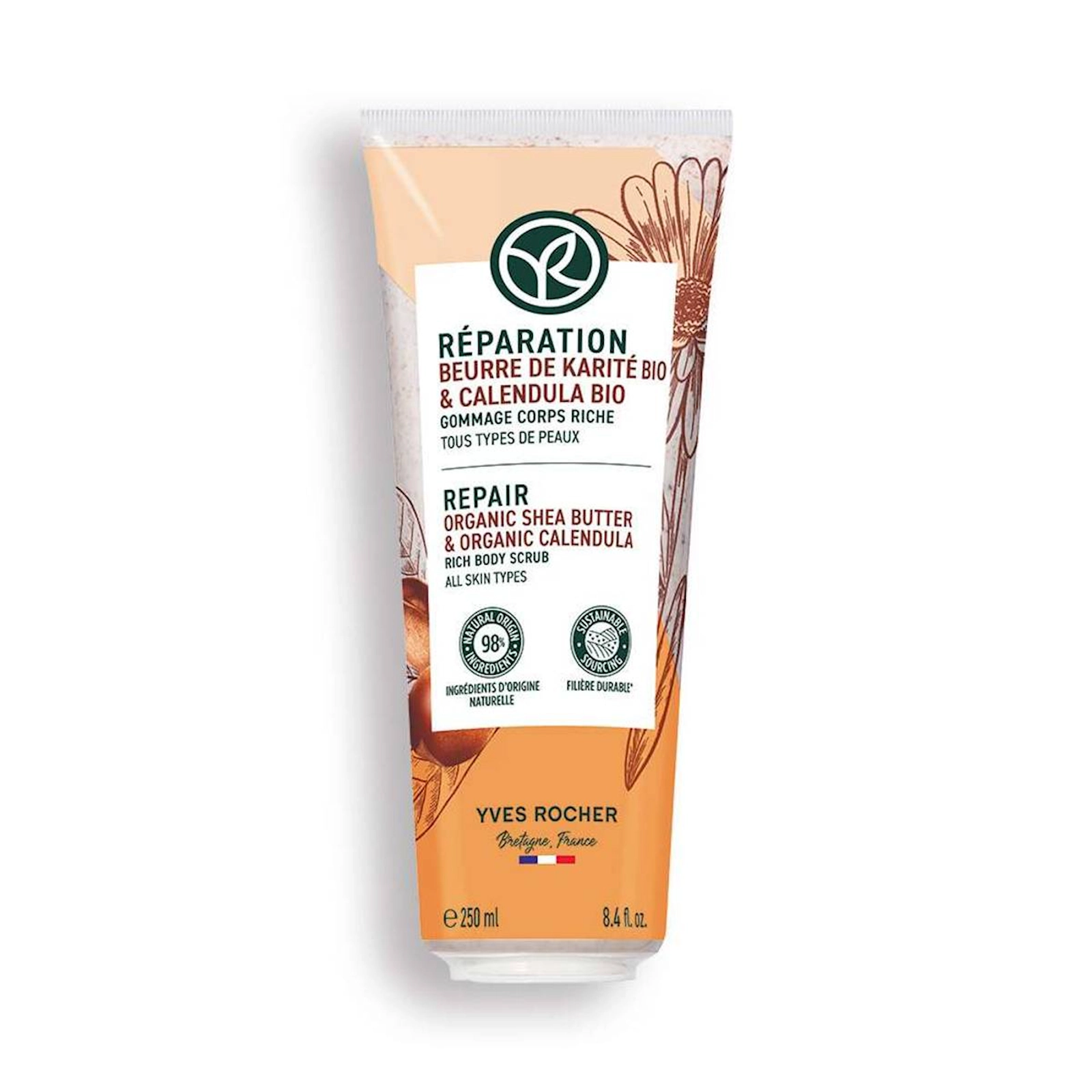 Skrab bədən üçün Yves Rocher Reparation, 250 ml
