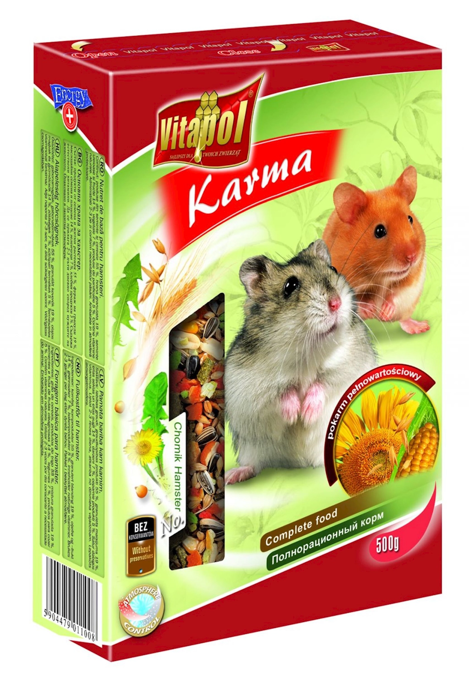 Yem Vitapol dağsiçanı üçün, 500 q