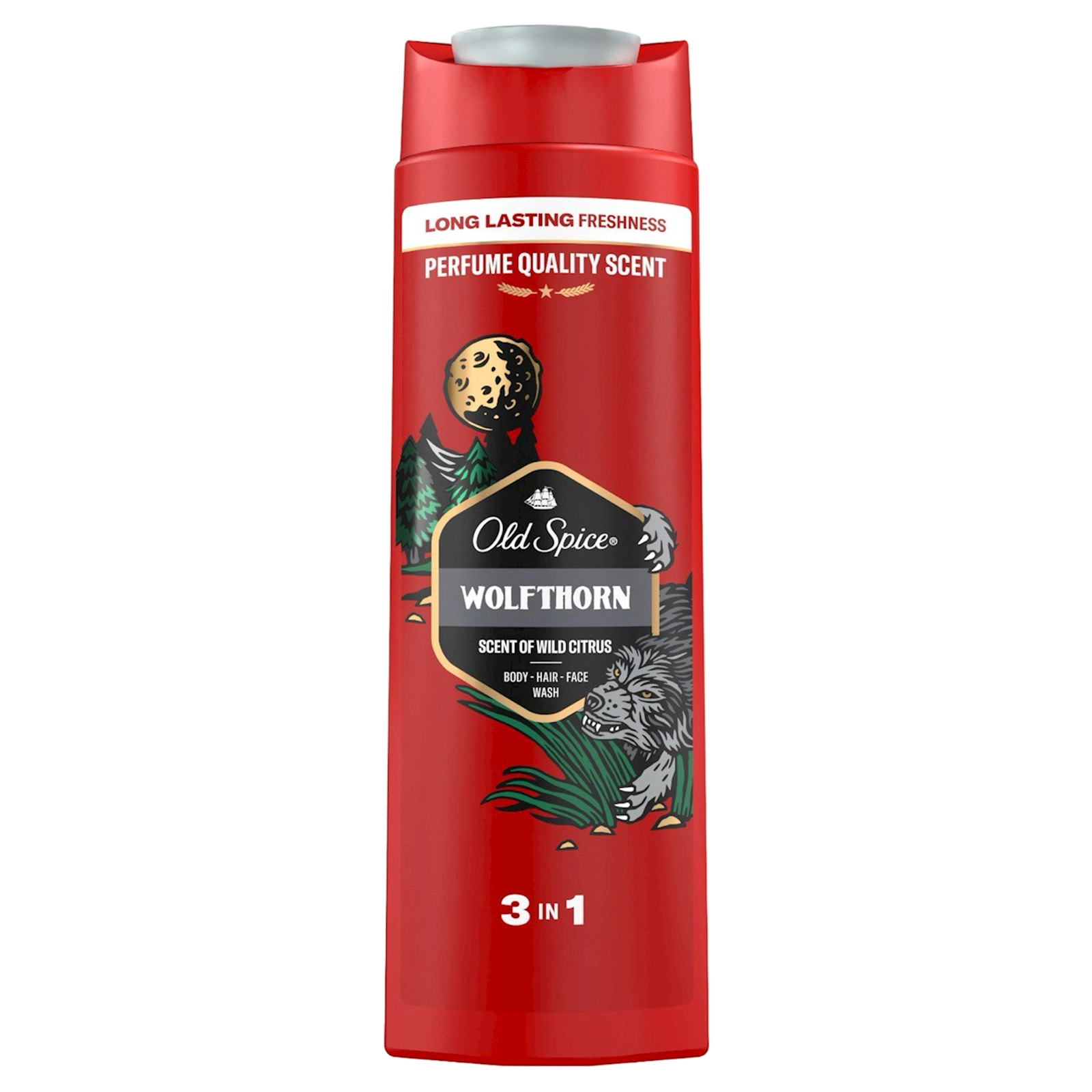 Duş geli Old Spice Wolfhorn 3in1, 400 ml