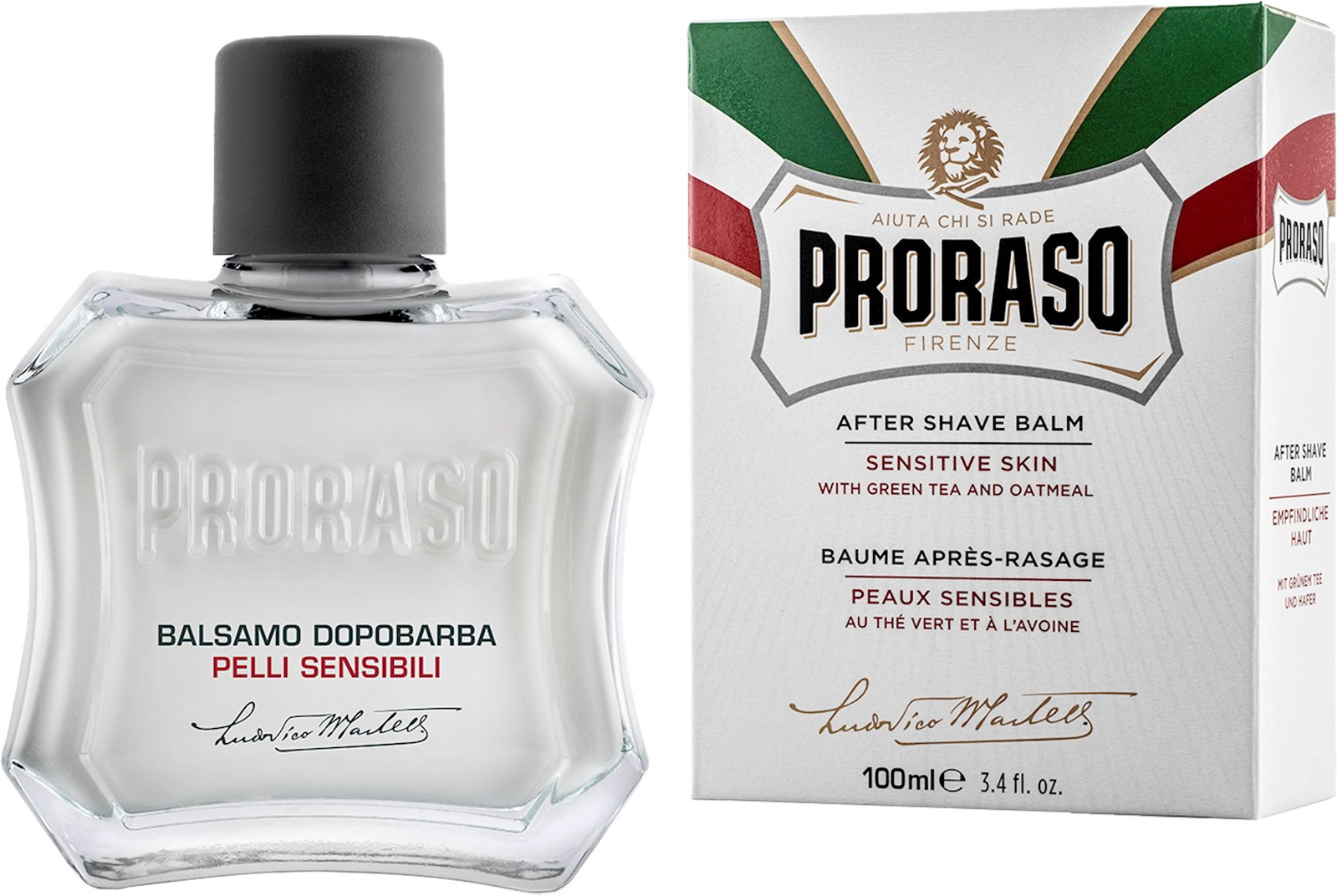 Təraş sonrası balzam həssas dəri üçün Proraso yaşıl çay ekstraktı və yulaf, 100 ml