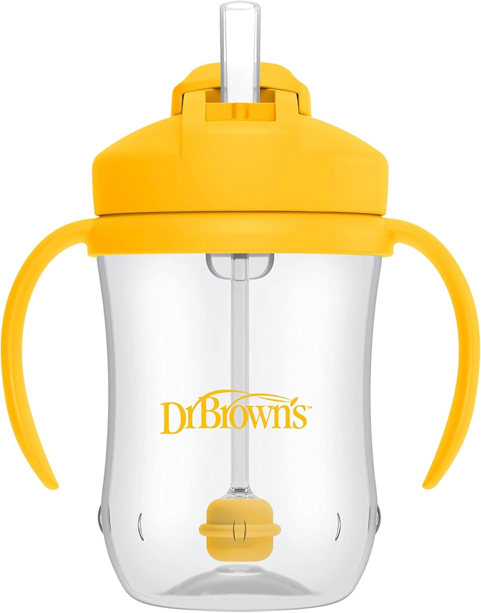 Borucuqla fincan Dr.Brown's Milestones TC91106-P12, sarı, 270 ml, 6+ ay