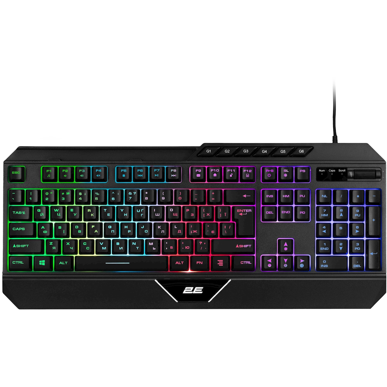 Klaviatura 2E Gaming KG315 RGB USB Black