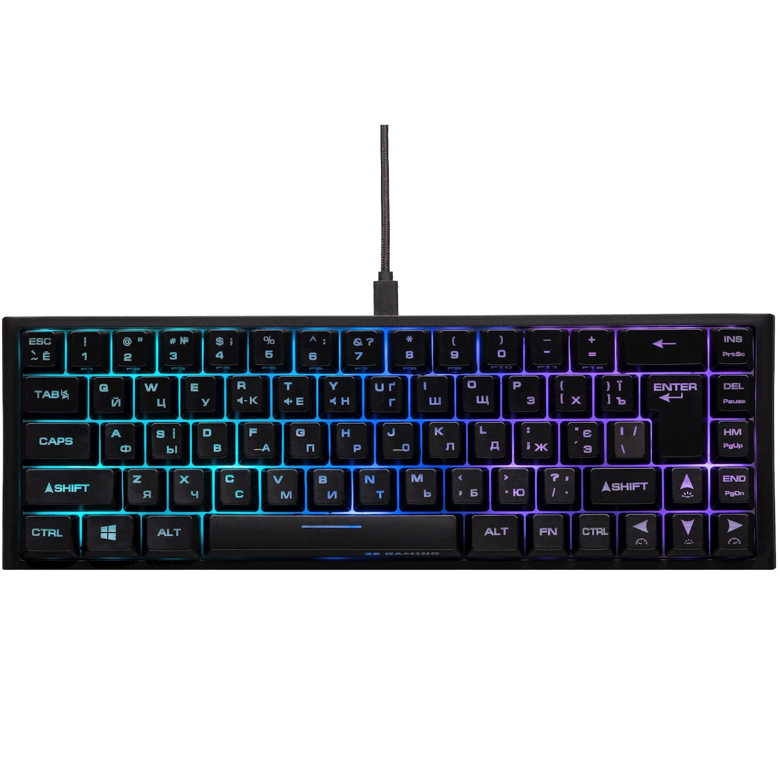 Klaviatura 2E Gaming KG350 RGB Black