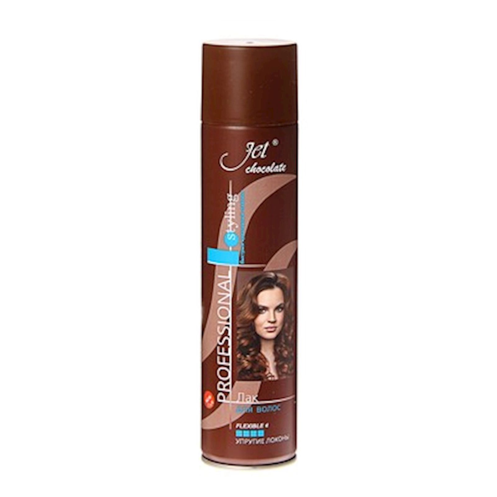 Lak saç üçün ultra güclü fiksasiya Сибиар Jet Chocolate Professional Styling Flexible Maxi 300 ml