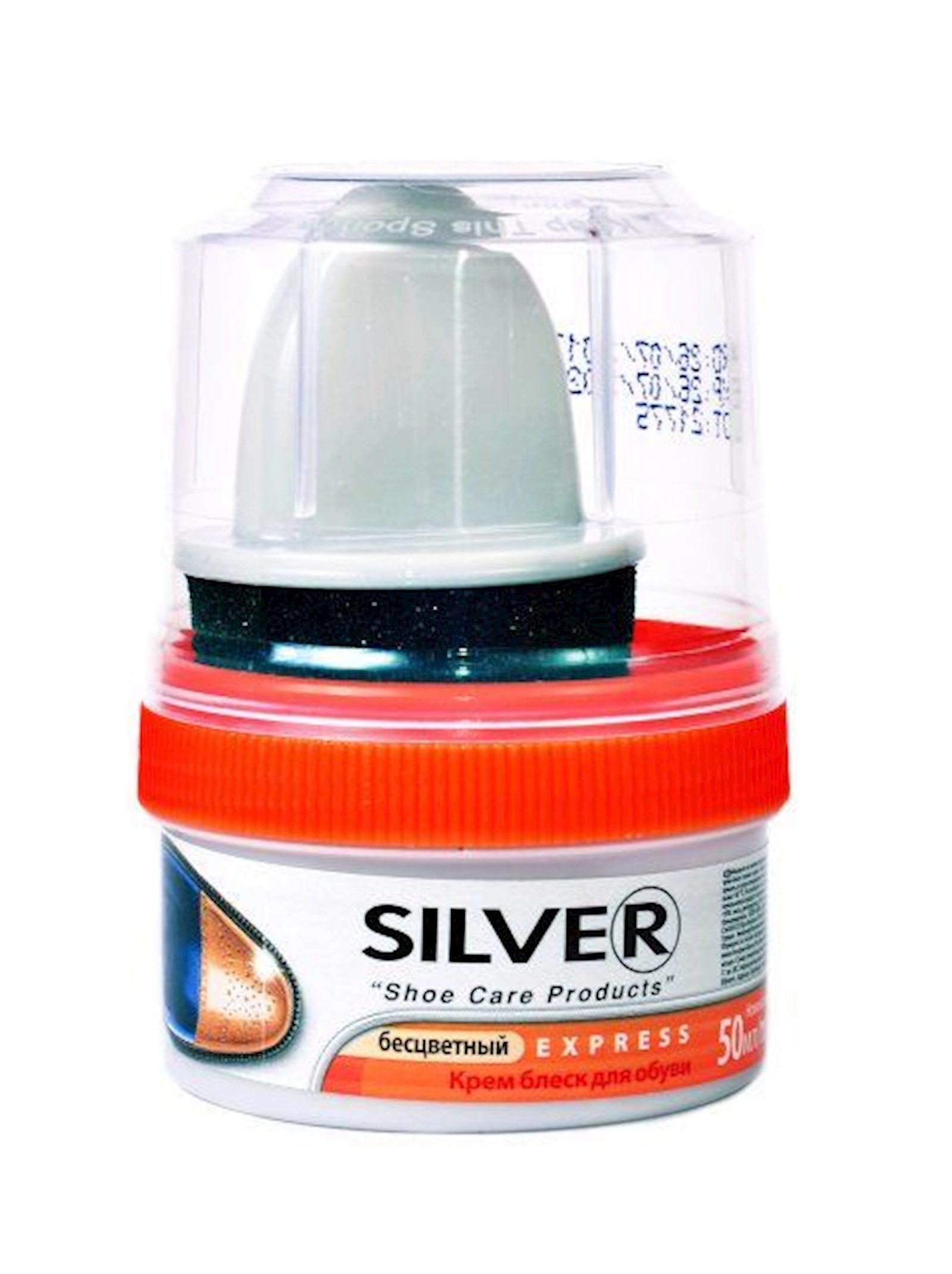 Krem-parıltı ayaqqablar üçün Silver 50 ml